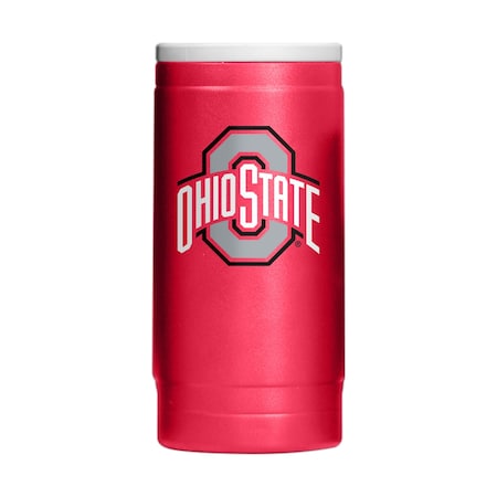 Logo Brands Ohio State Flipside Powder Coat Slim Can Coolie 191-S12PC-34